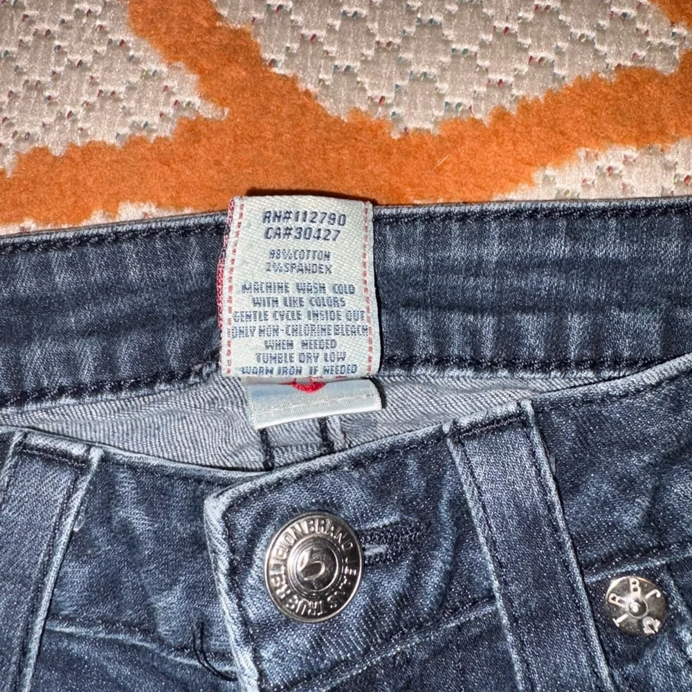 True Religion Becca Super T Skinny Jeans Women’s Size 28 Dark Wash Made in USA - Picture 4 of 11